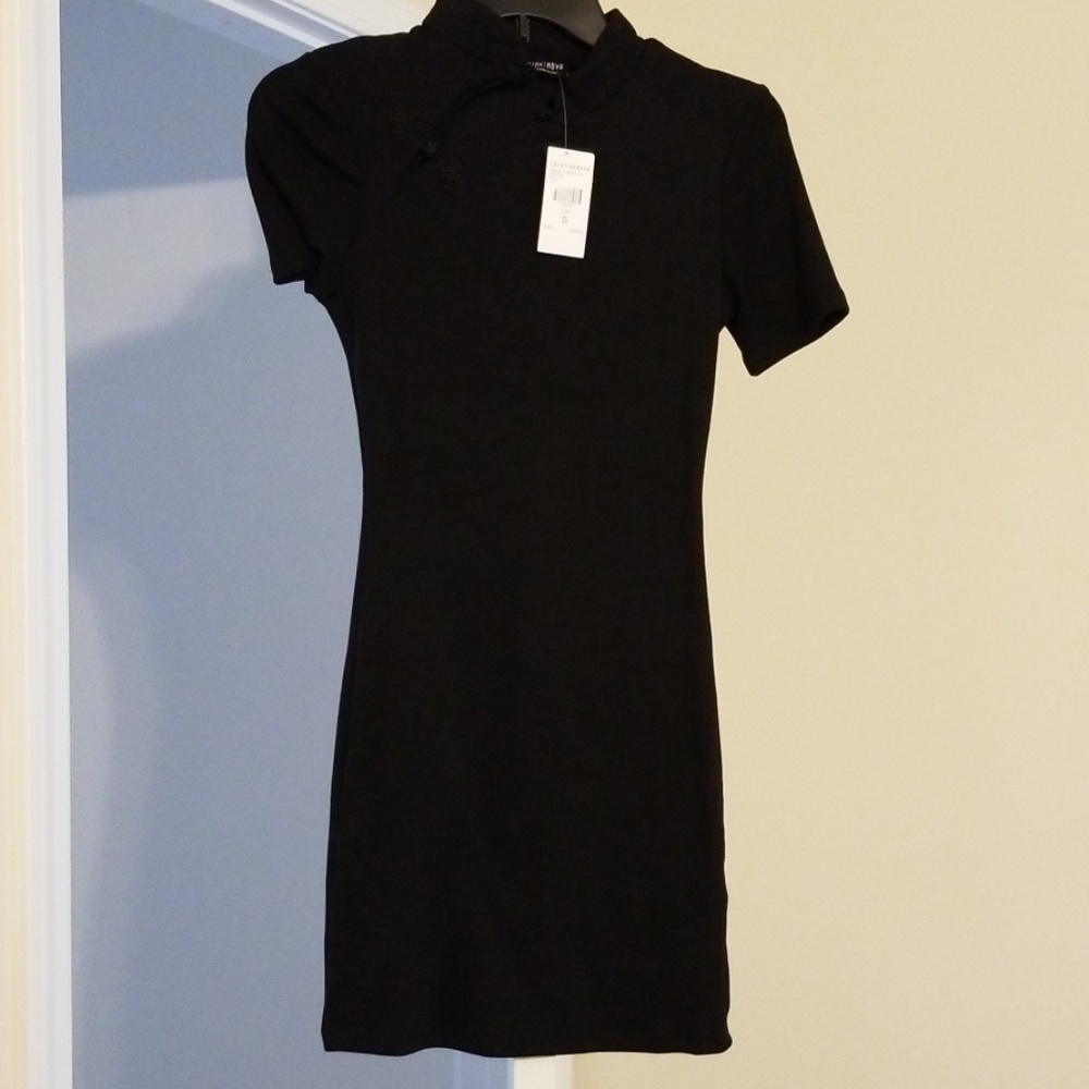 Women's Black Dress Size Small Fashion Nova NWT - Picture 4 of 7